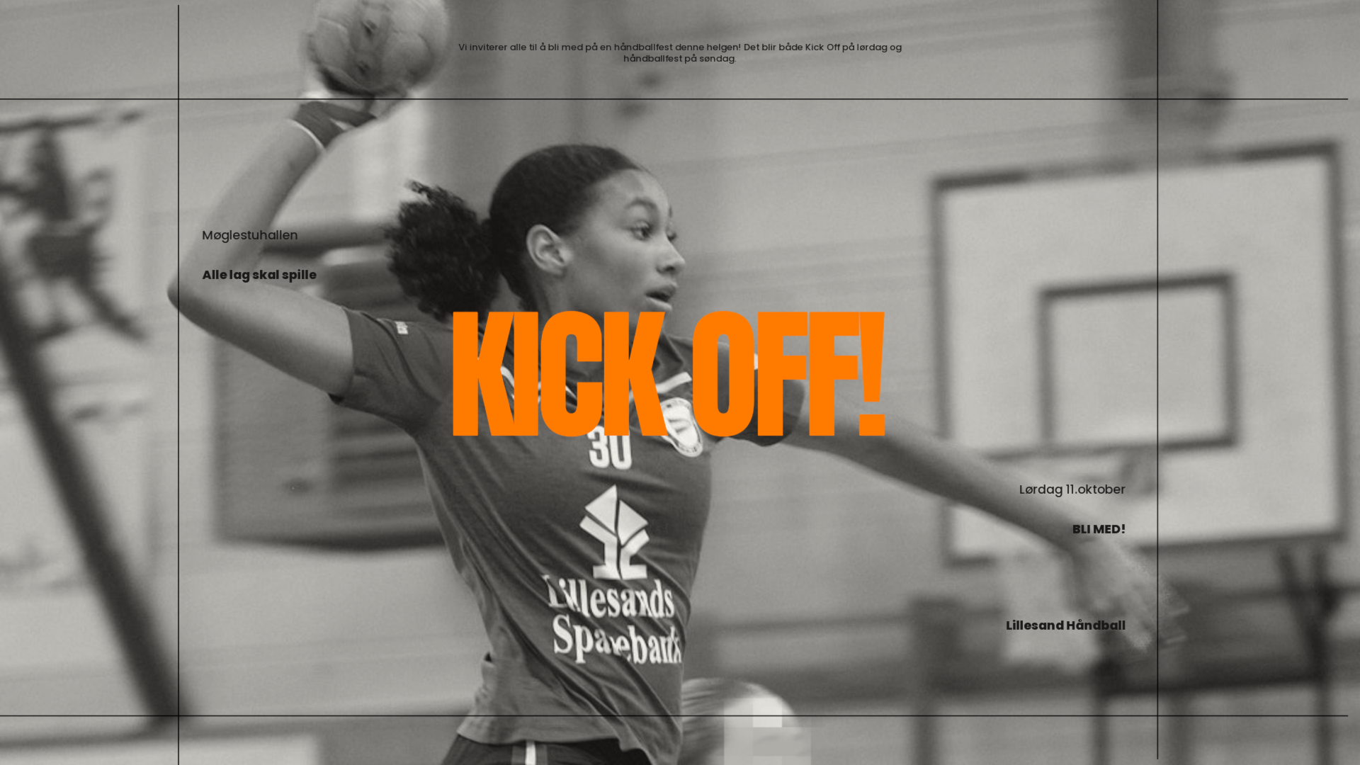 Håndballkickoff og håndballfest i Møglestuhallen!